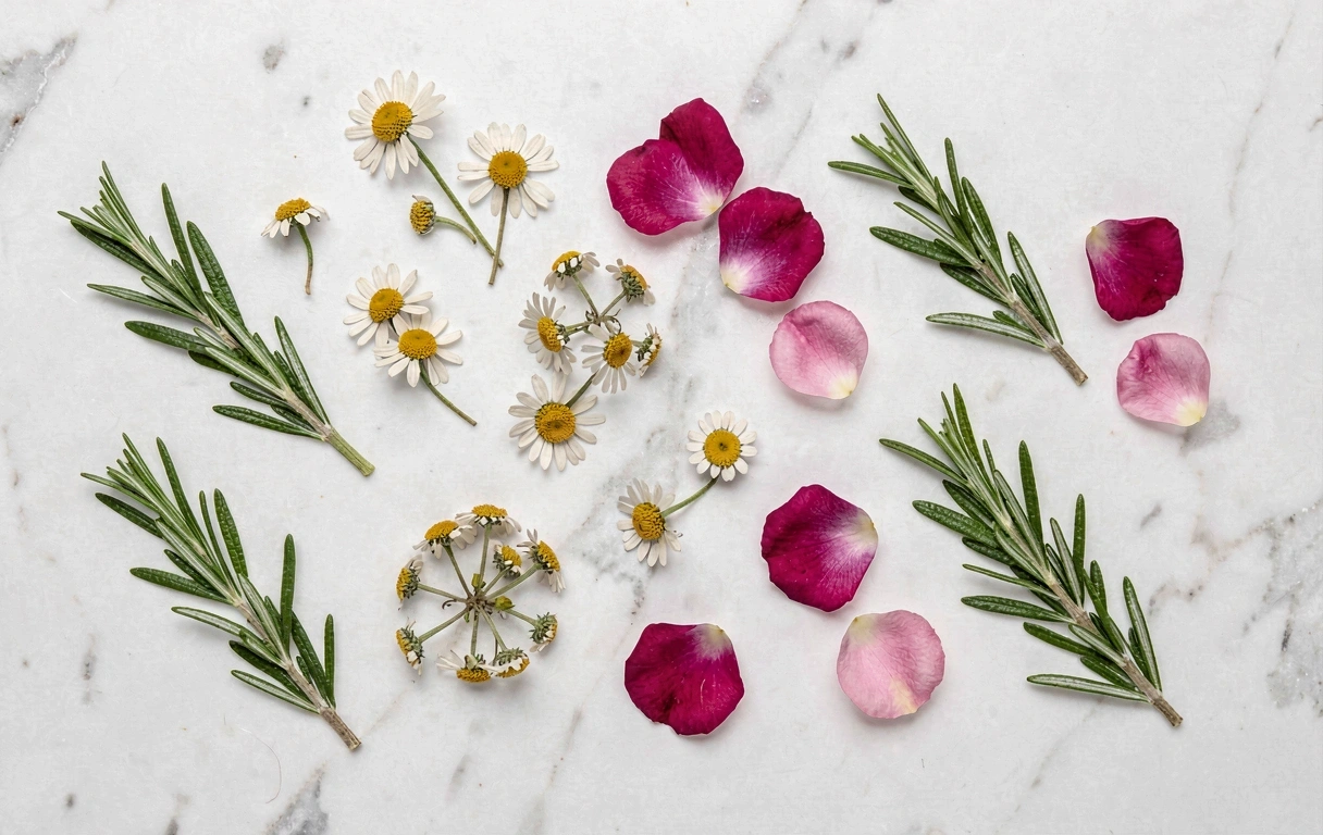 Botanikai alapanyagok elrendezése